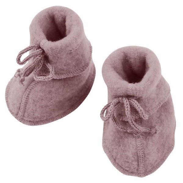 Schüchen Baby Wollfleece "Engel Natur"*-Baby Schuhe-1-Rosenholz Melange-Rebellion-Brixen