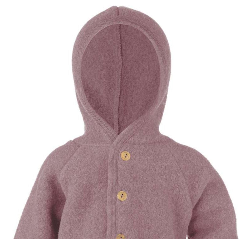 Engel Wollfleece Jacke (Baby - Kinder)-Jacke-Jacke Rosenholz Melange-50/56-Rebellion-Brixen