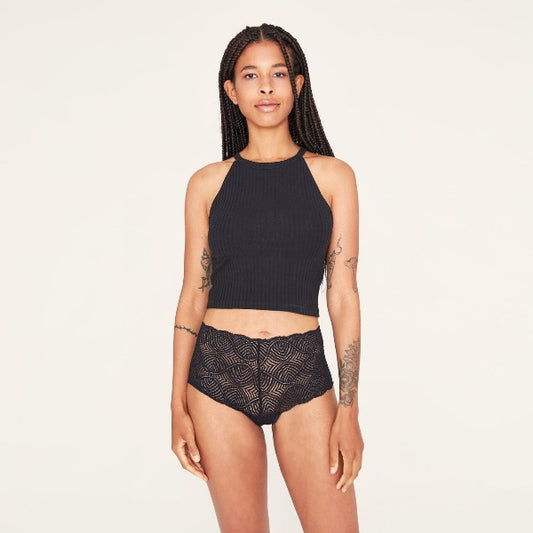 Mestruationunterwäsche Panty Hipster "Kora Mikino"*-Mestruationunterwäsche-34-Schwarz-Rebellion-Brixen