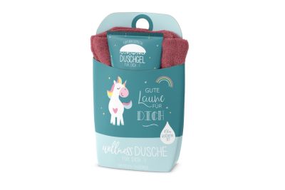Gel doccia con asciugamano: buon umore per te
