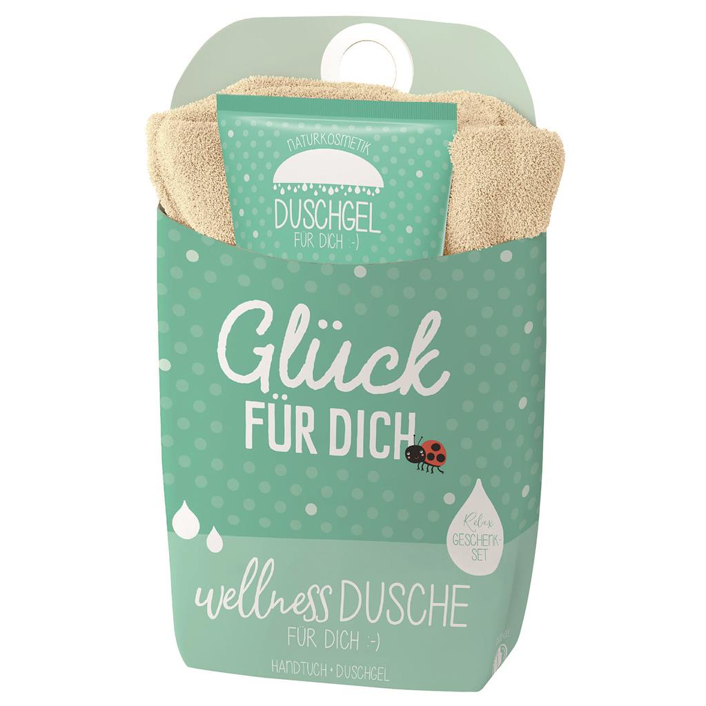 Duschgel mit Handtuch - Glück für Dich 🐞 Lotusblüte