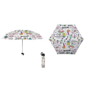 Regenschirm mit Automatische Öffnung mit Einhorn