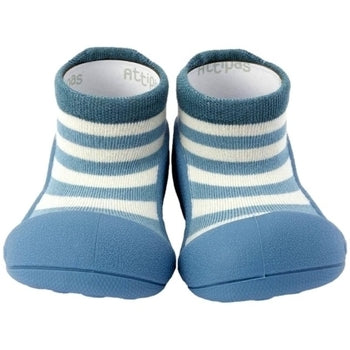 Baby Shoes Blau geringelt
