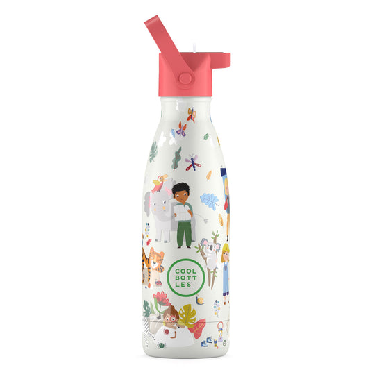 Bottiglia termica per bambini con cannuccia Curious Explorers 350ml Cool Bottles