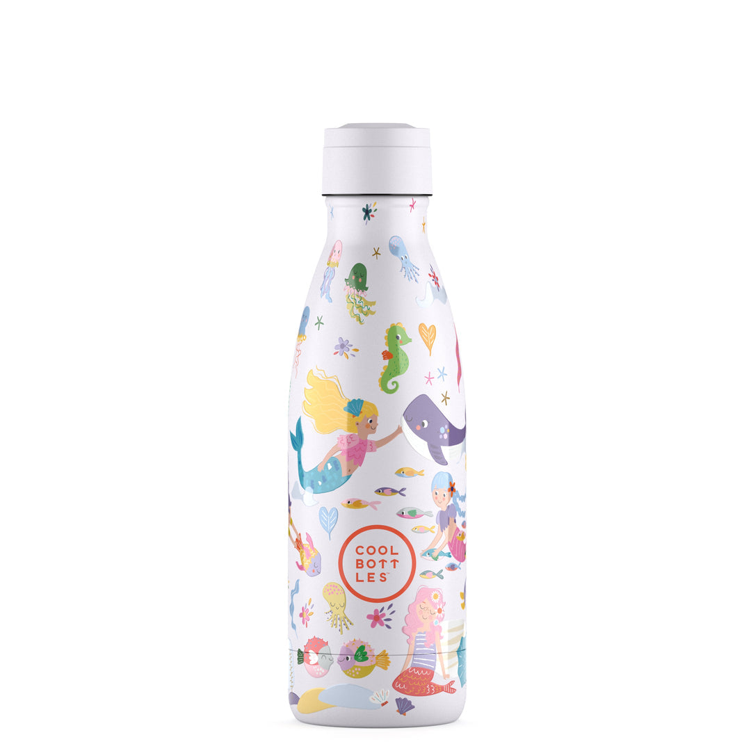 Kinder-Thermosflasche mit Trinkhalm Süße Meerjungfrauen 350ml Cool Bottles