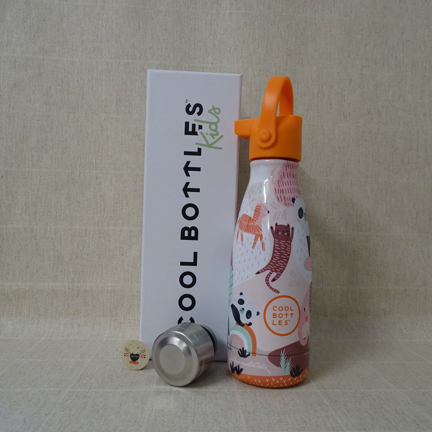 Kinder-Thermoflasche mit Trinkhalm Panda gang 260ml