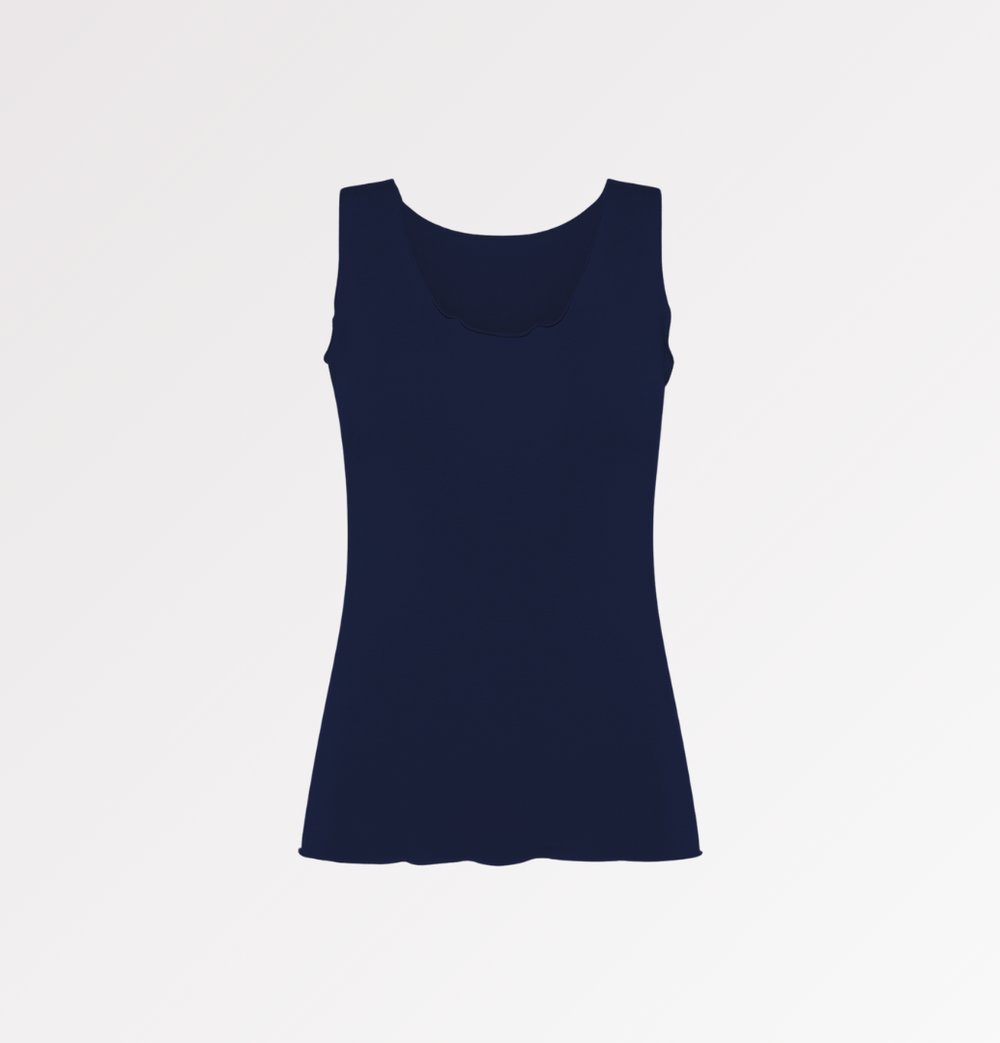 Tanktop-Gerafftes mit weiten Schultern aus TENCEL™ Casagin