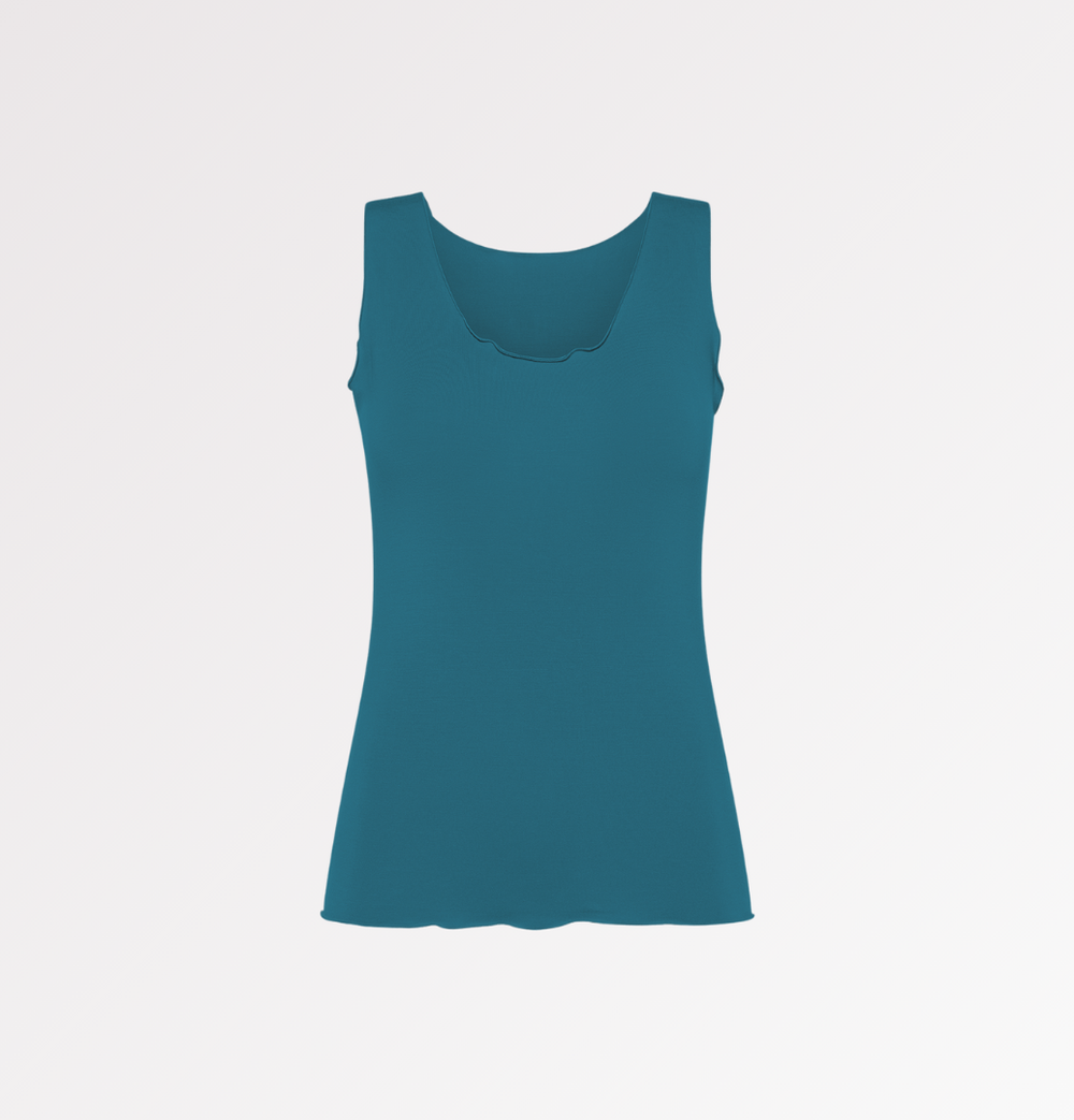 Tanktop-Gerafftes mit weiten Schultern aus TENCEL™ Casagin