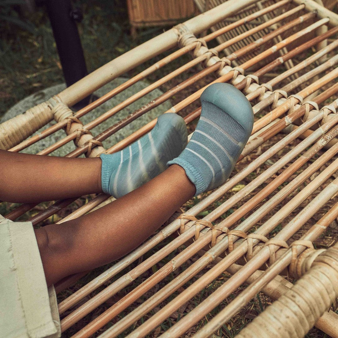 Scarpe per bambini in bambù blu