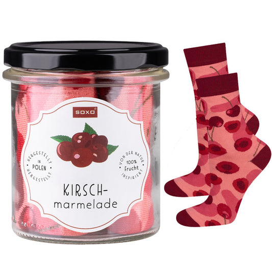 Marmelade Kirsche Socken 35-40