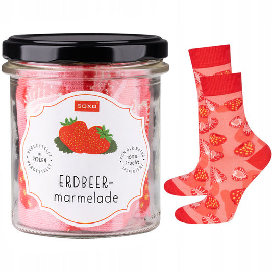 Socken Erdbeer-Marmelade 35-40