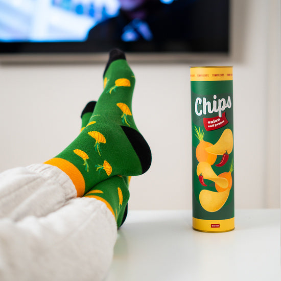 Chips Socken in der Dose 35-40/40-45