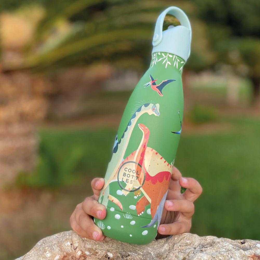 Kinder-Thermoflasche mit Trinkhalm Jurassic Era 350ml