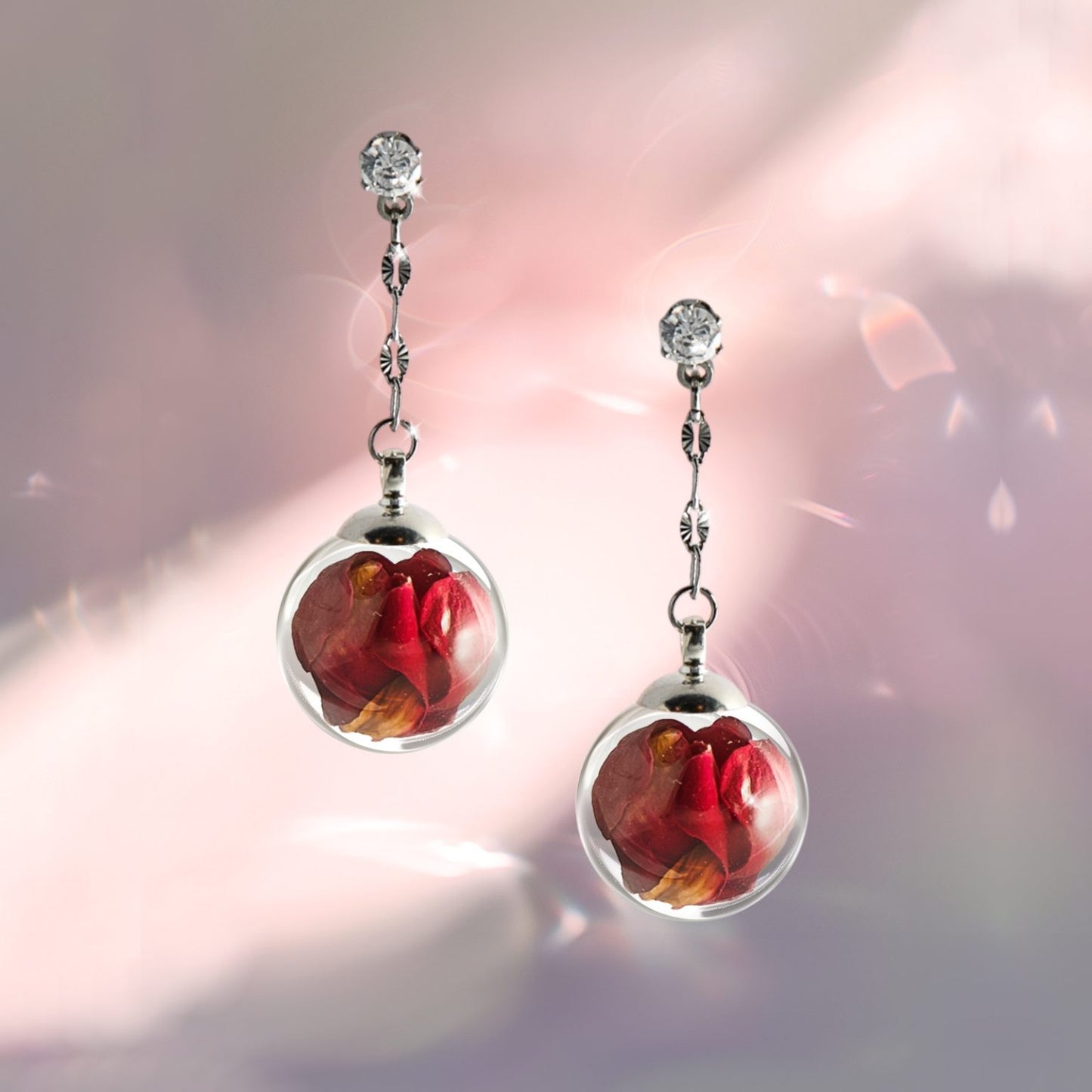 Ohrringe „Rose“ – Liebe und Freundschaft