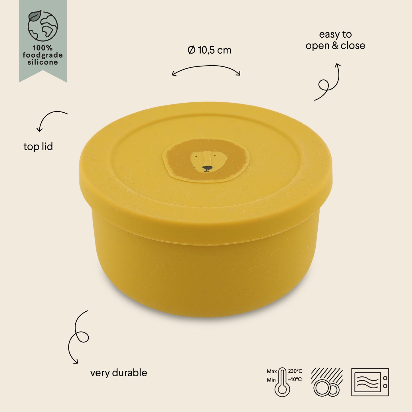 Snackbox - Silikon mit verschiedene Motive Trixie