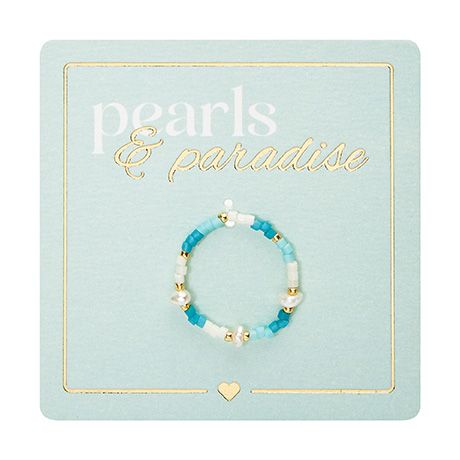 Ring Miyuki-Perle Türkis