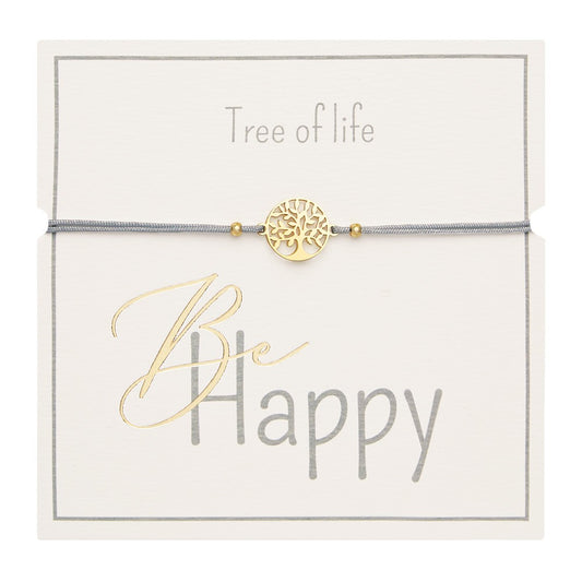 Armband Grau Baum des Lebens hca
