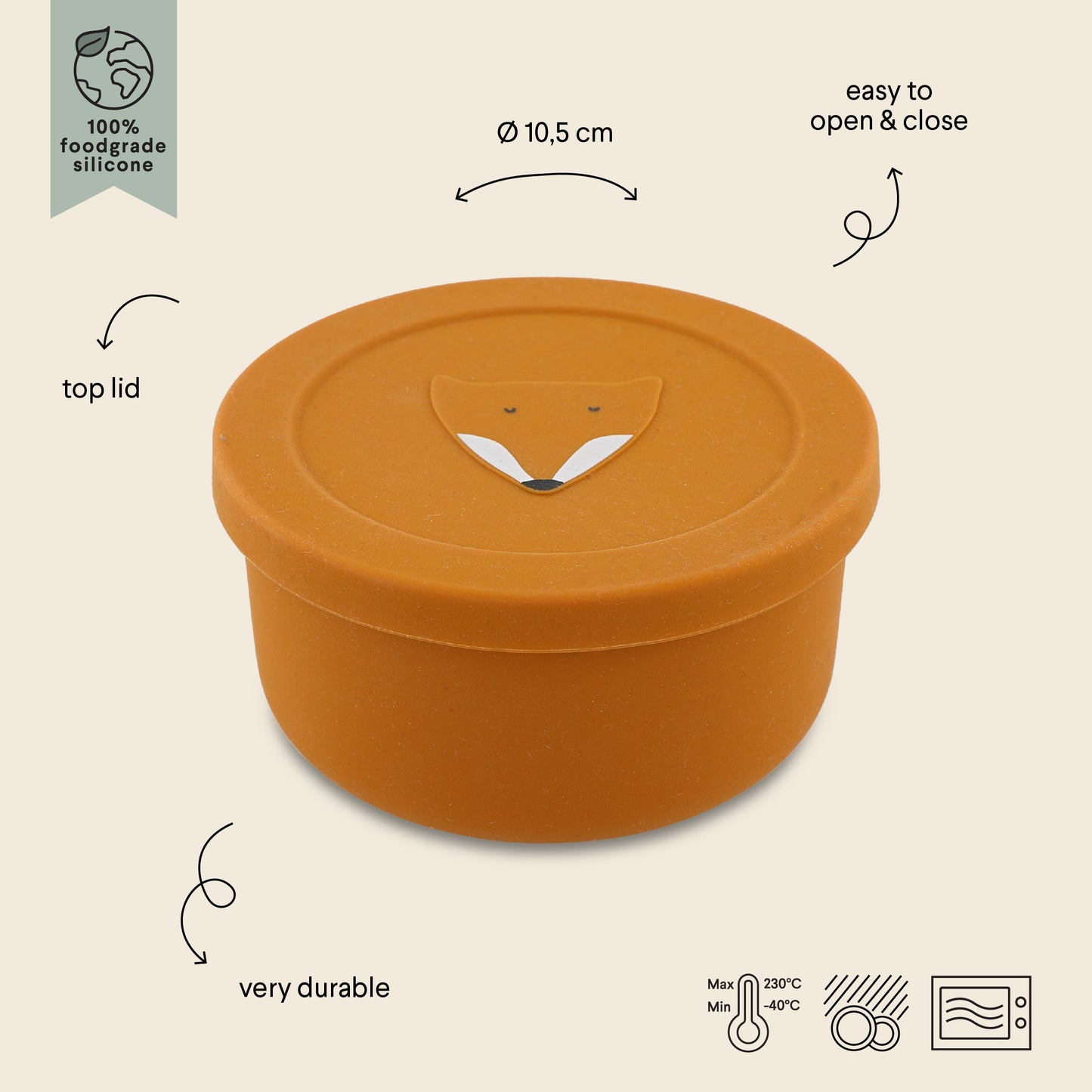 Snackbox - Silikon mit verschiedene Motive Trixie
