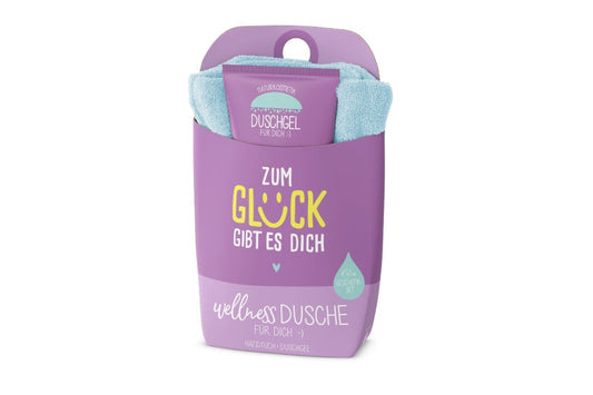 Duschgel mit Handtuch - Zum Glück gibt es dich