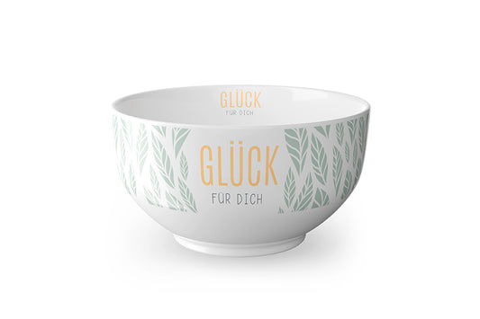 Müslischale - Wo Blumen blühen,lächelt die Welt