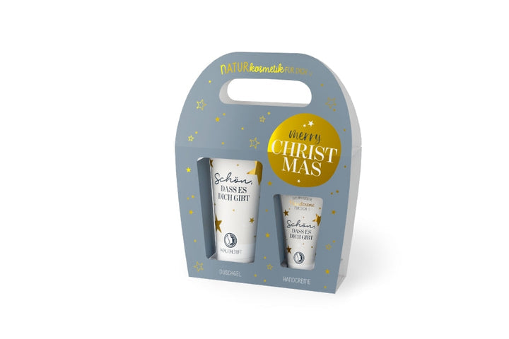 Duschgel und Handcreme mit Spruch