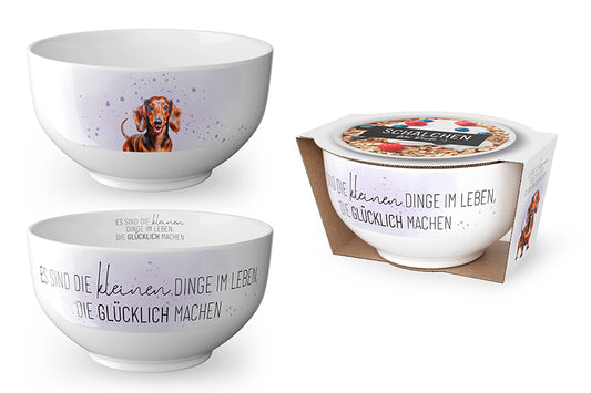 Müslischale - Wo Blumen blühen,lächelt die Welt