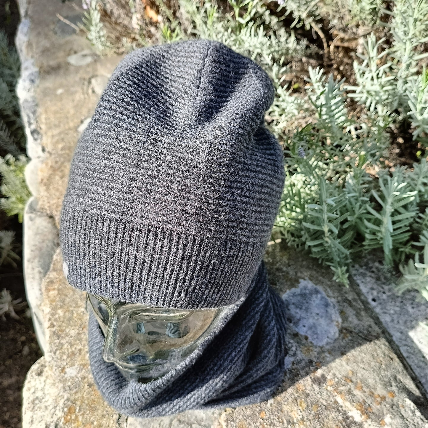 Mütze Schwarz Erwachsene Merino Fellhof