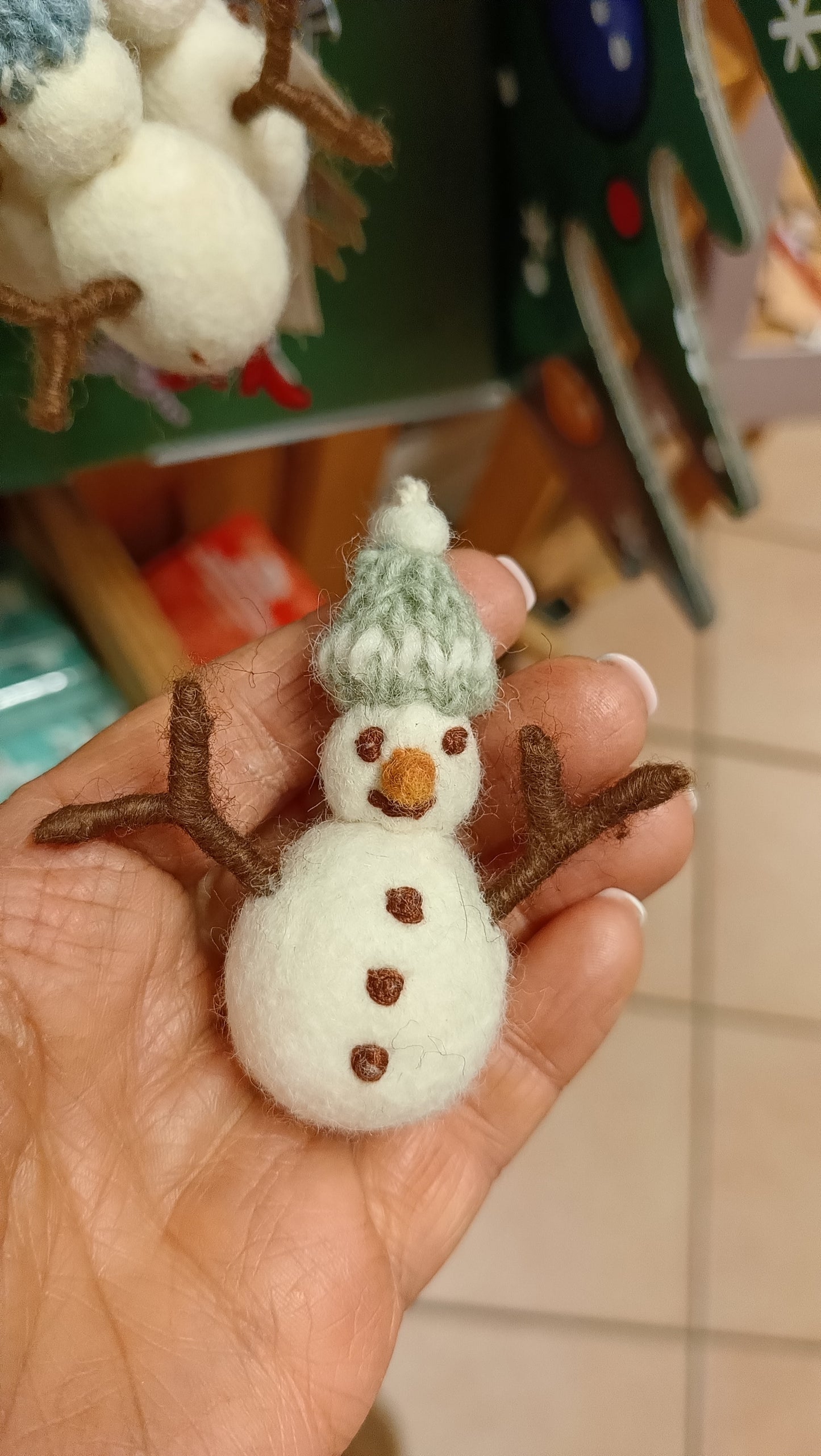 Schneemänner aus Wolle Gry & Sif