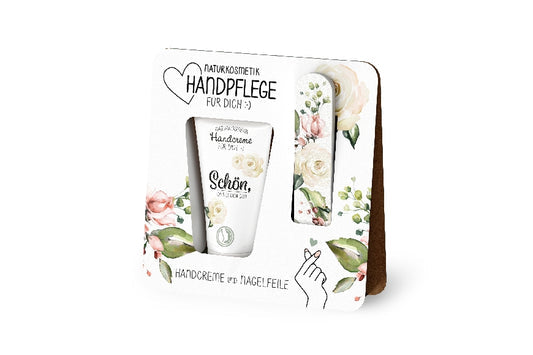 Crema per le mani e lima per unghie