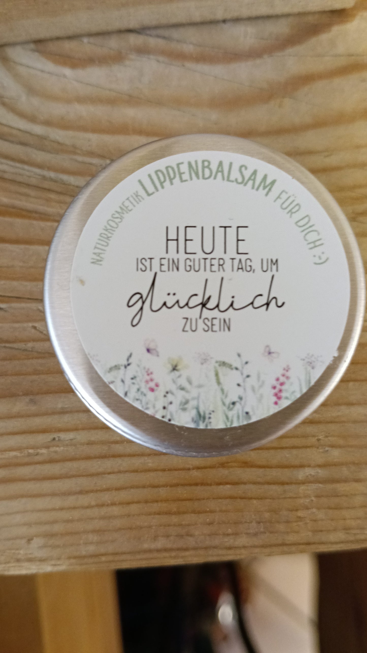 Lippenbalsam mit Spruch