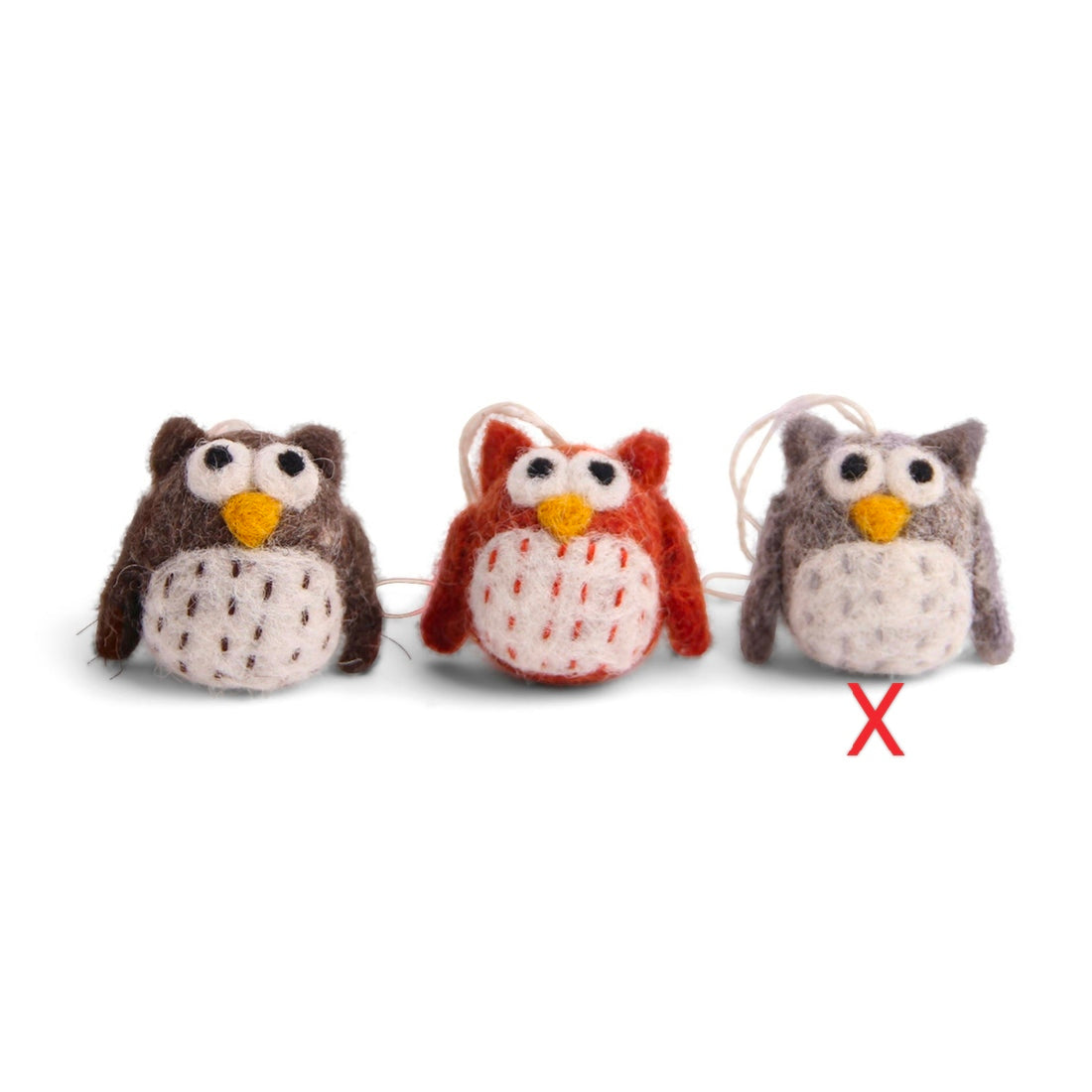 Eule aus Wolle Gry & Sif