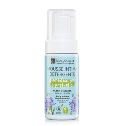 Sanfter Intimreinigungsschaum – Bio-Kornblume & Präbiotika La Saponaria
