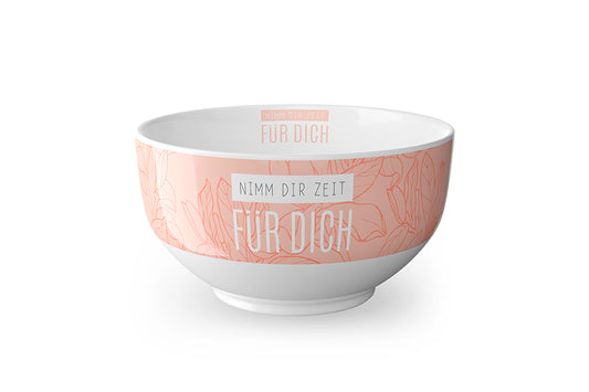 Müslischale - Wo Blumen blühen,lächelt die Welt