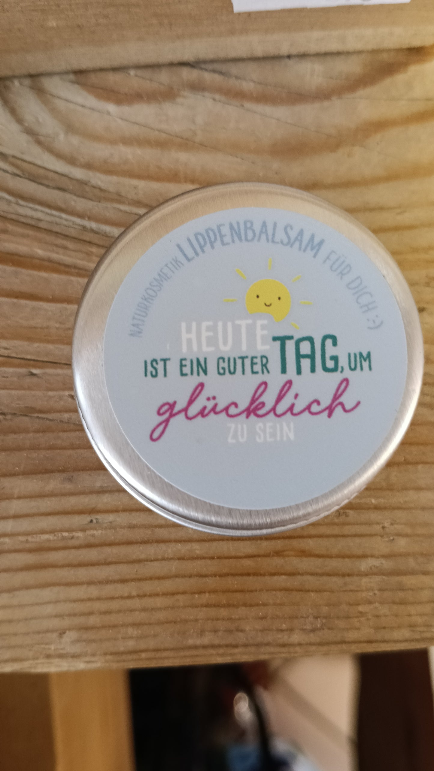 Lippenbalsam mit Spruch