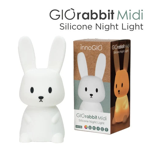Luce notturna a forma di coniglio in silicone