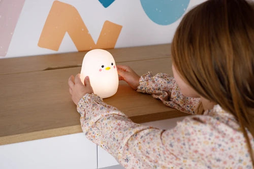 Lampada notturna Pinguino realizzata in silicone