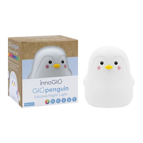 Lampada notturna Pinguino realizzata in silicone