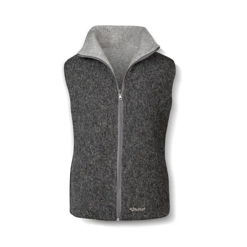 Gilet da donna in feltro di lana per Fellhof reversibile