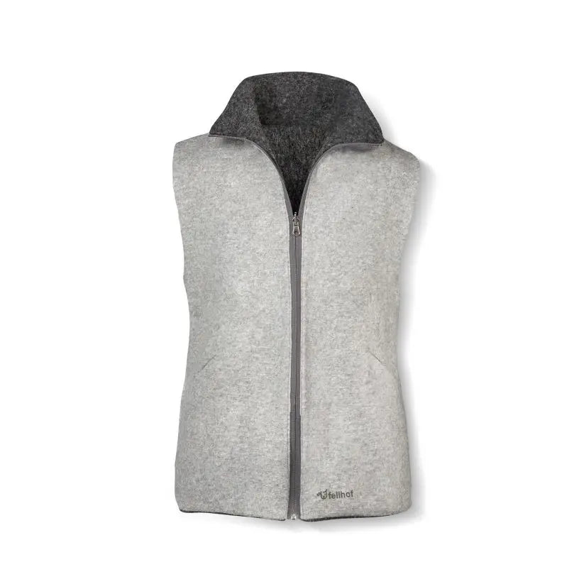 Gilet da donna in feltro di lana per Fellhof reversibile